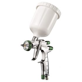 ANEST IWATA Spray Gun LS-400 entech Basecoat, Master Kit plastic case with air cap/nozzle/needle and 600 ml cup incl. AFV-2 pressure regulator