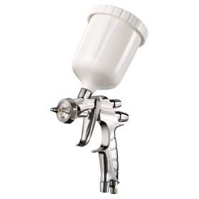 ANEST IWATA Spray Gun WS-400 evo clear Clearcoat, Master Kit plastic case with air cap/nozzle/needle and 600 ml cup incl. AFV-2 pressure regulator