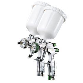 ANEST IWATA Spray Gun Super Kit WS-400 evo clear Clearcoat + LS-400 entech HVLP Basecoat